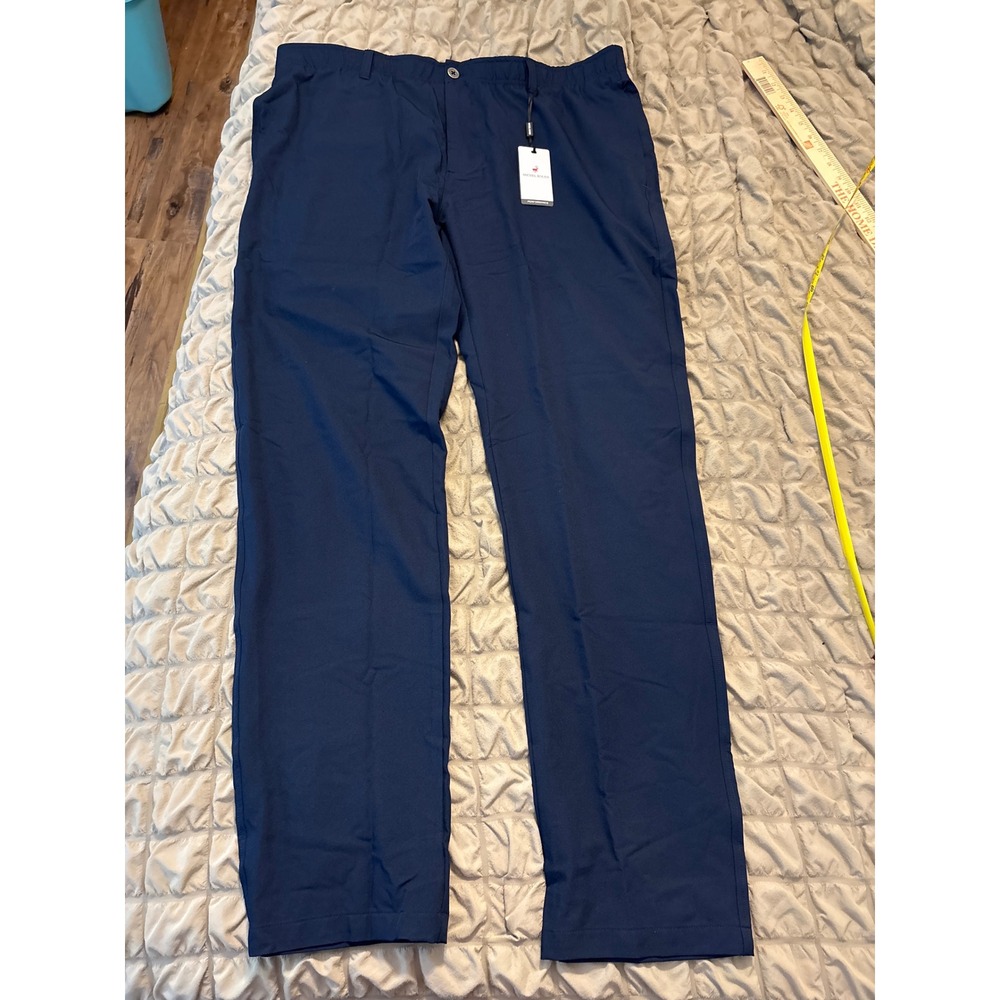 Michel Rouen Proflex Performance  Mens 38x34 Navy Blue Stretch Golf Trousers